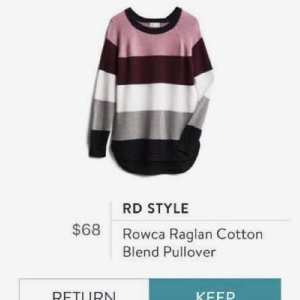 NEW RD STYLE COLOR BLOCKED SWEATER